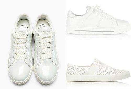 White sneakers