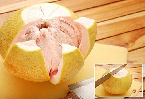 ripe exotic fruit pomelo