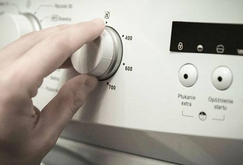 The choice of washing in the washing machine