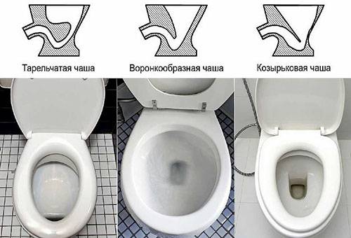 Toilet bowl shape