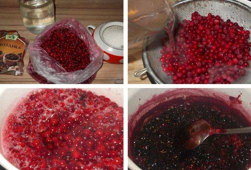 cooking cranberry jam