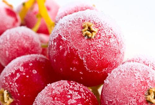 Frozen cranberries
