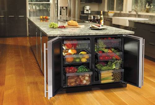 Storage of vegetables in the refrigerator