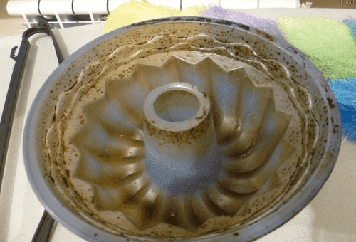 silicone mold after baking