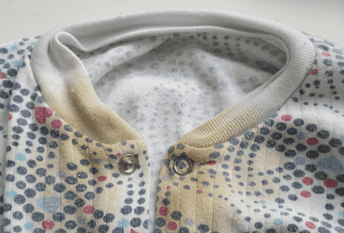 spotted baby romper