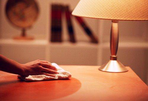 dust on the table