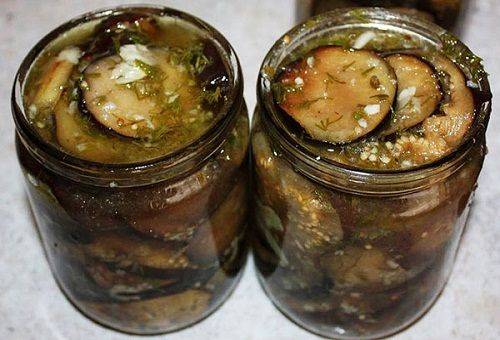 Eggplant with garlic