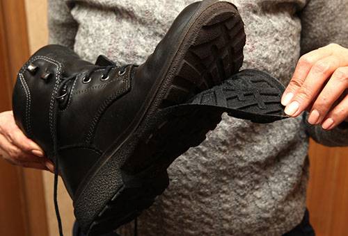 The sole on the boot peeled off