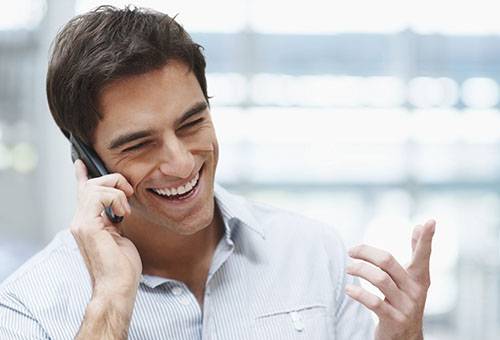 Man talking on the phone