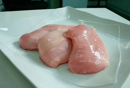 Raw chicken breast