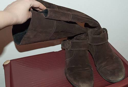 Winter suede boots