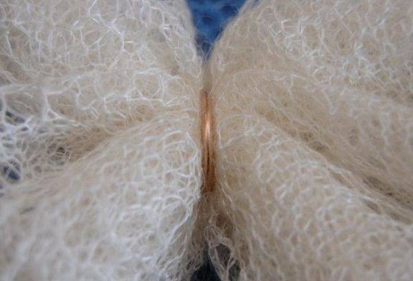 White down scarf