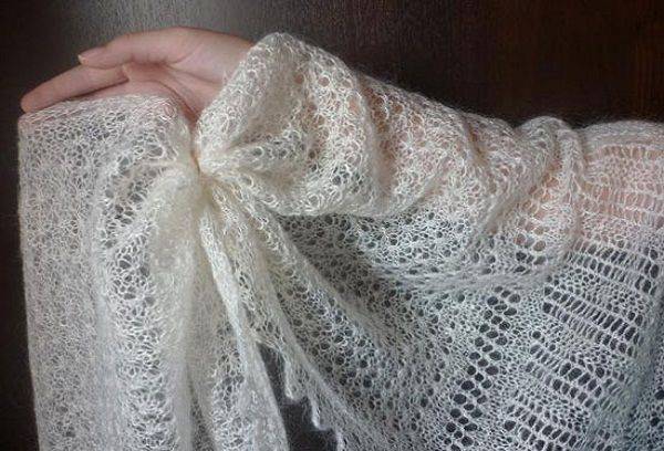 Drying a shawl