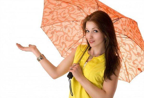 Girl with umbrella