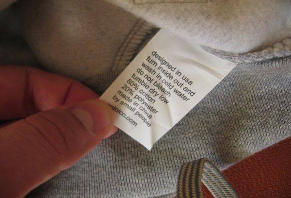 clothing tag