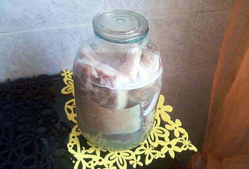 Salo in brine