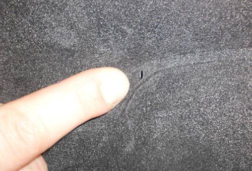 Puncture on an air mattress