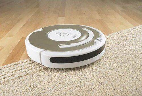 white robot vacuum cleaner