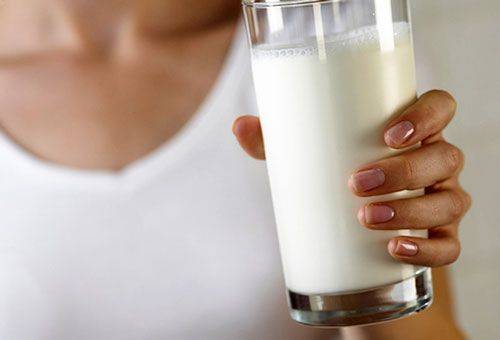 a glass of milk