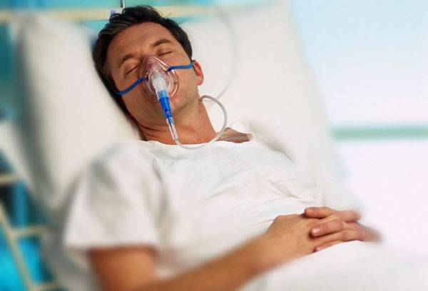 Man after mercury poisoning