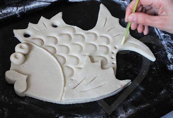 Salted dough fish