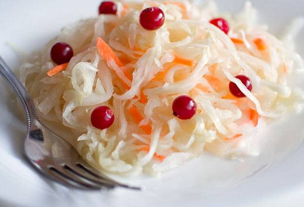 Sauerkraut with cranberries