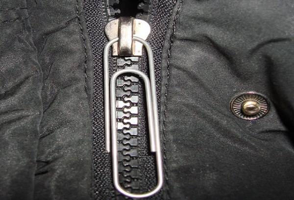 paper clip on a runner
