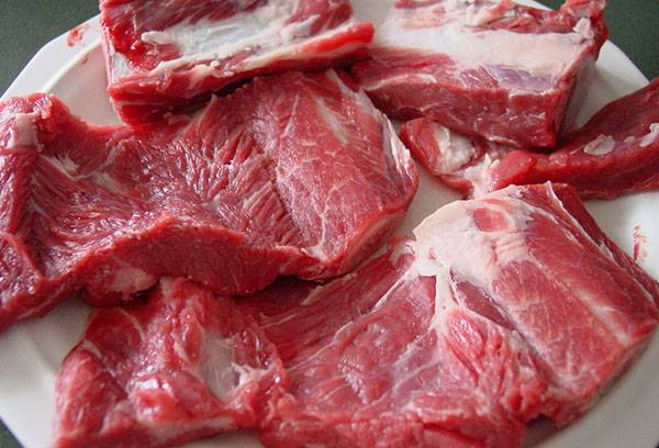 Thawed meat
