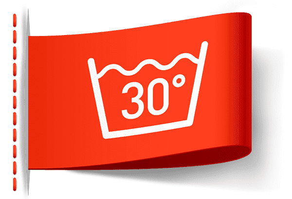 Wash icon at 30 degrees
