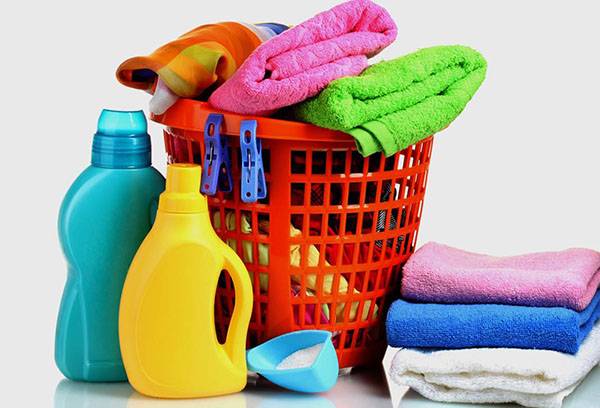 Terry towels and detergents