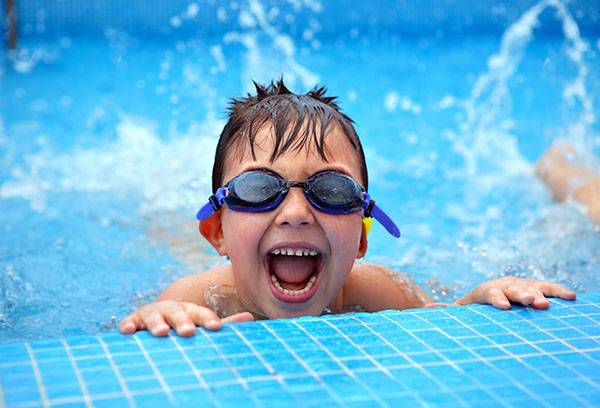 Child in the pool