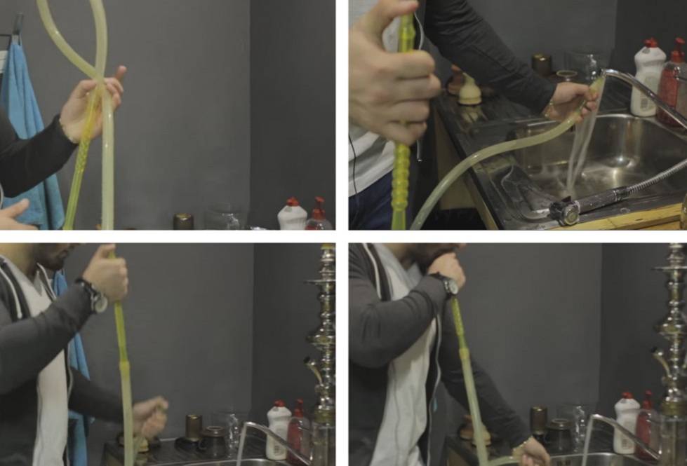 shisha hose cleaning