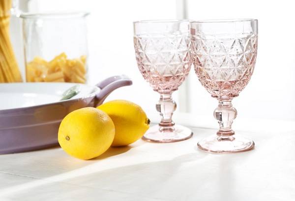 glasses on the table