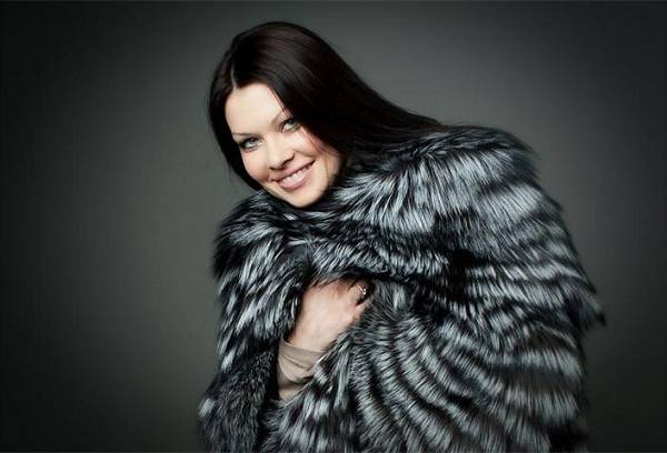 girl in a fur coat