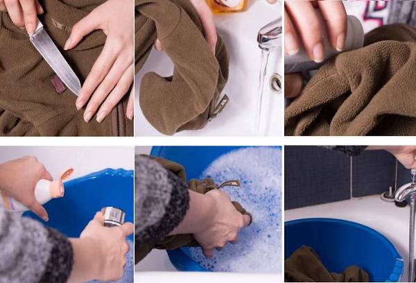 washing stains from clothes