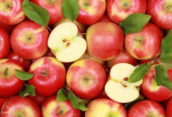 red apples