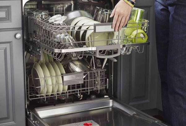 dishes in the dishwasher