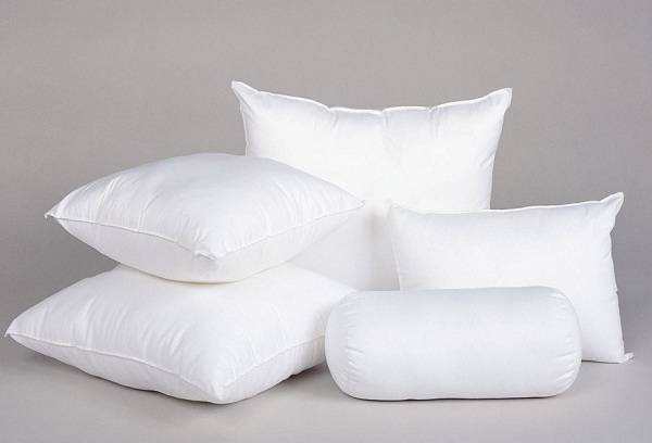 white pillows