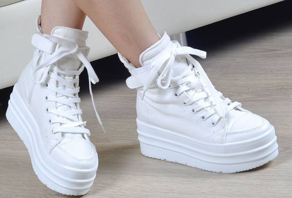 White sneakers