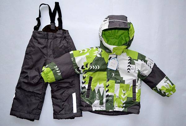 Membrane children's suit after washing