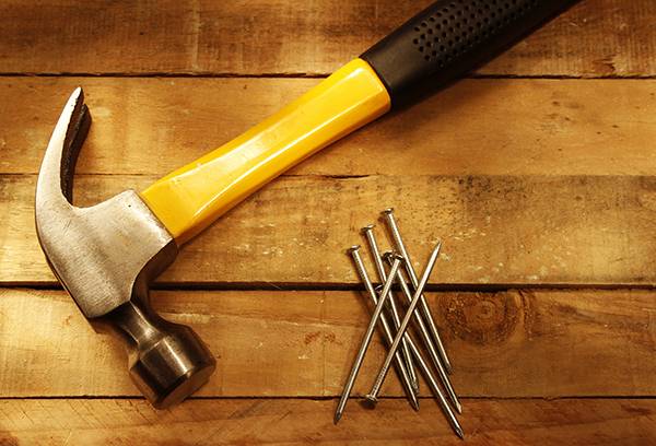 Hammer and nails