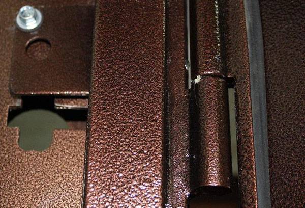 Metal door hinge