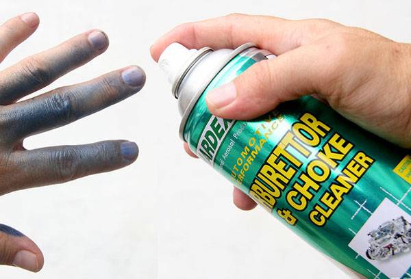 Peeling hands