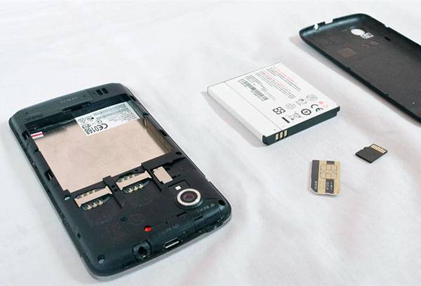 Drying the phone after contact with water