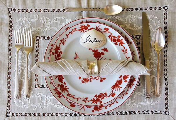 Christmas table setting