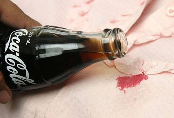 Withdraw cola stains