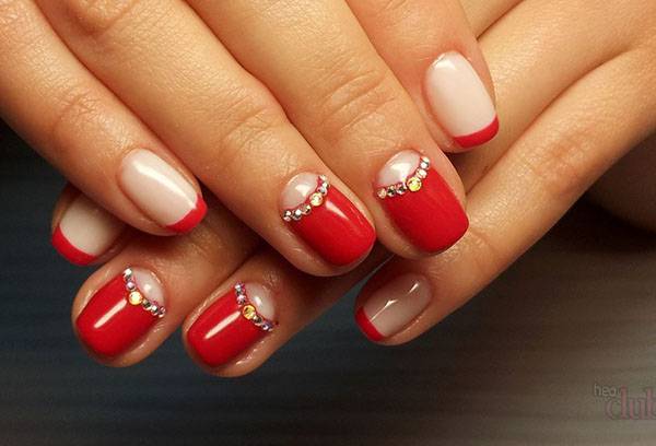 Rhinestones on nails