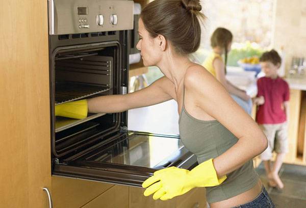 Oven cleaning