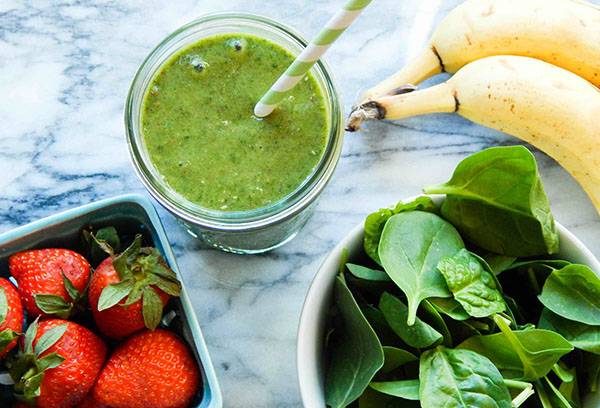 Strawberry and Spinach Smoothies