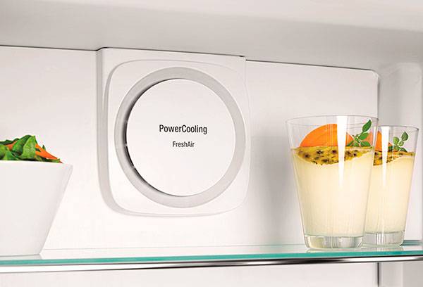 No frost system in the refrigerator